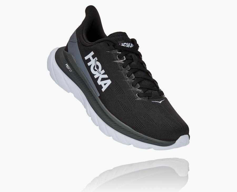 Hoka One One Tenisky Panske Čierne/Biele - Mach 4 - 03914-ZBFS